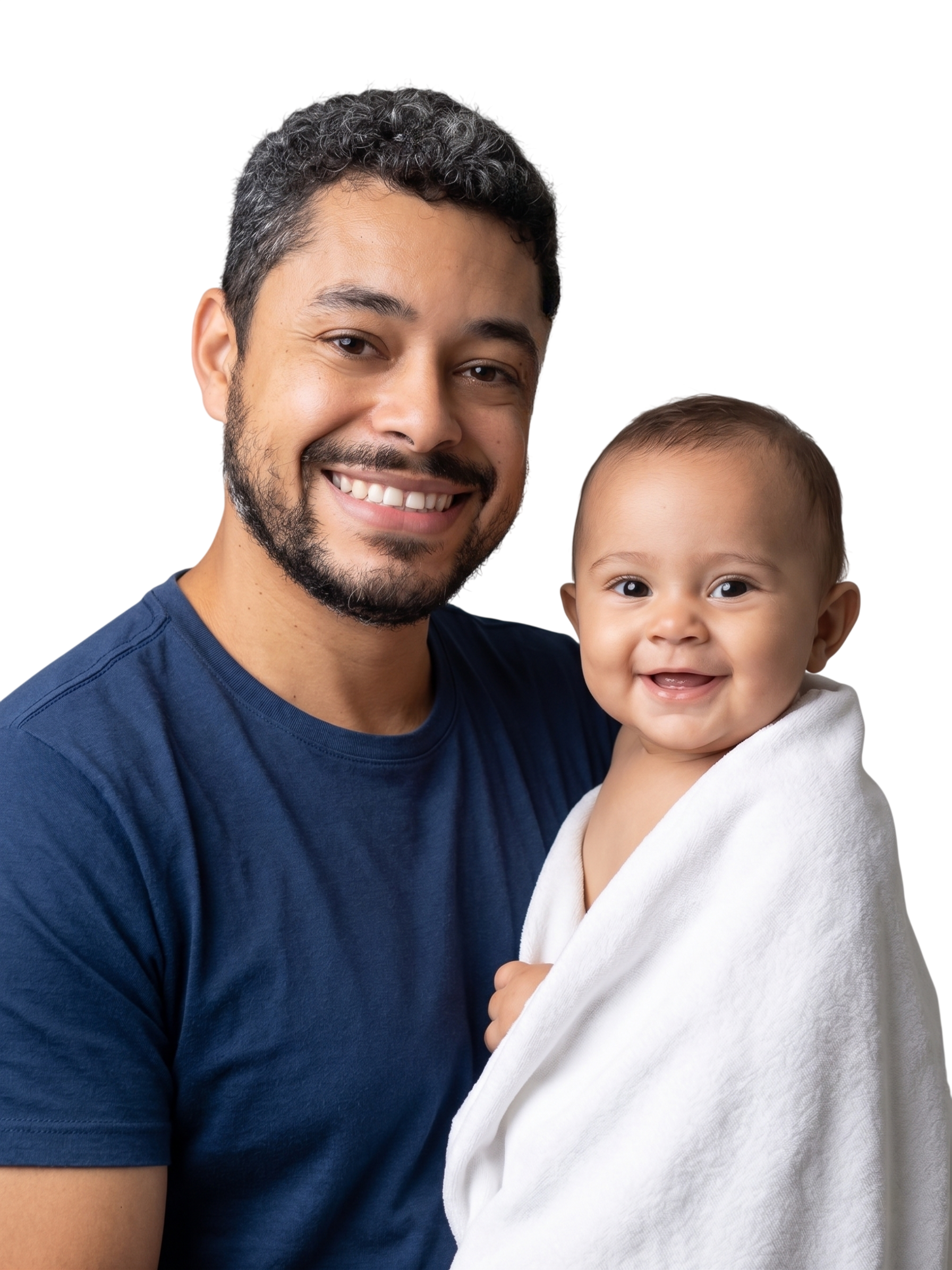 Maickon Rangel e sua filha Marina